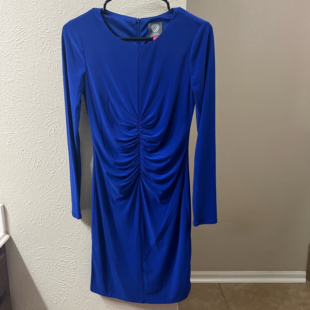 Vince camuto royal blue midi